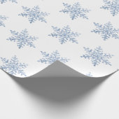 Glitter Snowflake Pattern Cadeaupapier (Hoek)