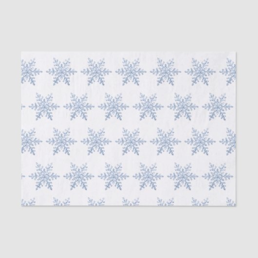 Glitter Snowflake Pattern Tissuepapier (Voorkant)