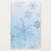 Glitter Snowflake Snowy Mountain Winter Planner (Voorkant)