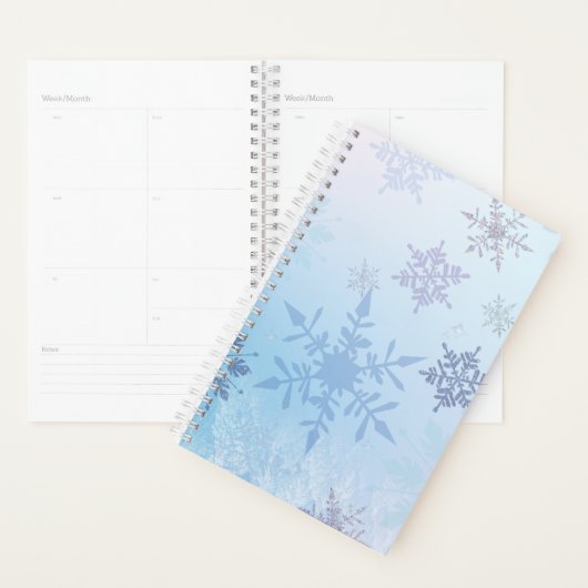 Glitter Snowflake Snowy Mountain Winter Planner (Display)