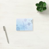 Glitter Snowflake Snowy Mountain Winter Post-it® Notes (Kantoor)