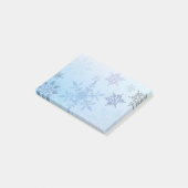 Glitter Snowflake Snowy Mountain Winter Post-it® Notes (Schuin)