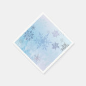 Glitter Snowflake Snowy Mountain Winter Servet (Hoek)