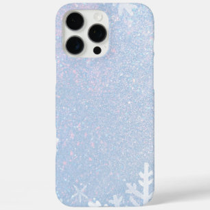 Glitter Snowflake Winter iPhone 16 Pro max hoesje