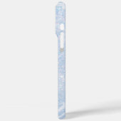 Glitter Snowflake Winter iPhone 16 Pro max hoesje (Achterkant / Links)