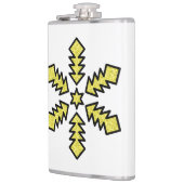 Glitter Snowflake - Yellow Star Heupfles (Links)