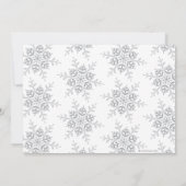 Glitter Snowflakes 1e verjaardag Hartelijk dank Kaart (Achterkant)