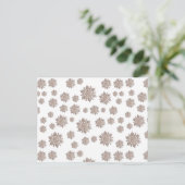 Glitter Snowflakes Briefkaart (Staand voorkant)