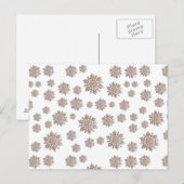 Glitter Snowflakes Briefkaart (Voorkant / Achterkant)