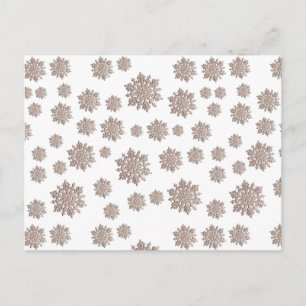 Glitter Snowflakes Briefkaart