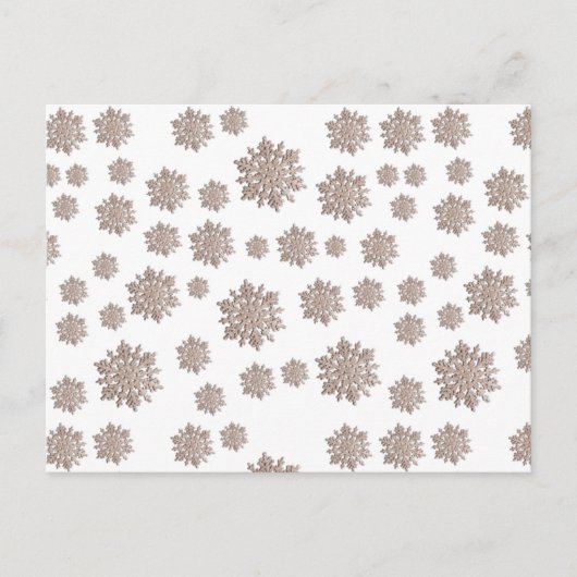 Glitter Snowflakes Briefkaart (Voorkant)