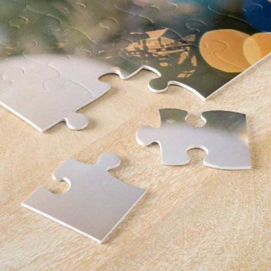 Glitter Snowflakes kerstversieringen Legpuzzel (Zijkant)