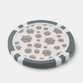 Glitter Snowflakes Pokerchips (Enkel)