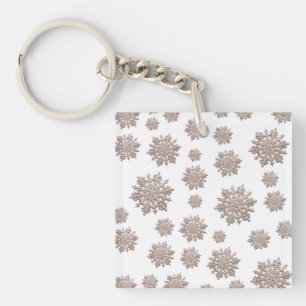 Glitter Snowflakes Sleutelhanger