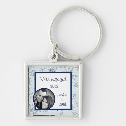Glitter Snowflakes-Sleutelhanger Sleutelhanger (Voorkant)