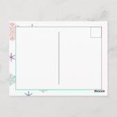 Glitter Snowflakes - Uitnodiging voor kerstfeest (Achterkant)