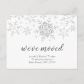 Glitter Snowflakes We hebben onze aankondiging ver Briefkaart (Voorkant)