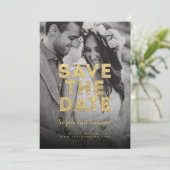 Glitter sparen de DatumKaart Save The Date (Staand voorkant)