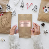 Glitter Spark Roos Snow Feestdagen Kerstmis Etiket