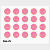 Glitter Sparkle Birthday Sticker (Vel)