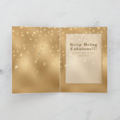 Glitter Sparkle Bold Fabulous voor haar verjaardag Kaart (Binnen)