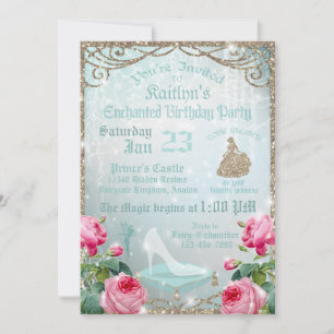 Glitter Sparkle Cinderella Glass Slithday