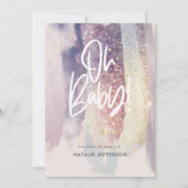 glitter sparkle classter op baby shower feest (Voorkant)