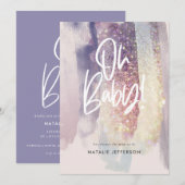 glitter sparkle classter op baby shower feest (Voorkant / Achterkant)