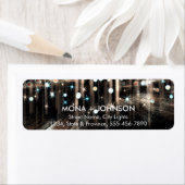 Glitter Sparkle Confetti Stippen Moderne Retourlab Etiket (Insitu)