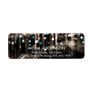 Glitter Sparkle Confetti Stippen Moderne Retourlab Etiket