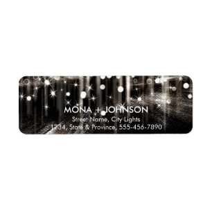Glitter Sparkle Confetti Stippen Moderne Retourlab Etiket