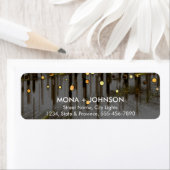 Glitter Sparkle Confetti Stippen Moderne Retourlab Etiket (Insitu)