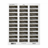 Glitter Sparkle Confetti Stippen Moderne Retourlab Etiket (Full Sheet)