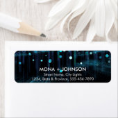 Glitter Sparkle Confetti Stippen Moderne Retourlab Etiket (Insitu)
