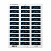 Glitter Sparkle Confetti Stippen Moderne Retourlab Etiket (Full Sheet)