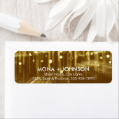 Glitter Sparkle Confetti Stippen Moderne Retourlab Etiket (Insitu)