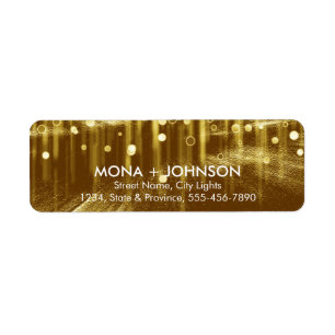 Glitter Sparkle Confetti Stippen Moderne Retourlab Etiket