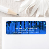 Glitter Sparkle Confetti Stippen Moderne Retourlab Etiket (Insitu)
