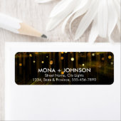 Glitter Sparkle Confetti Stippen Moderne Retourlab Etiket (Insitu)