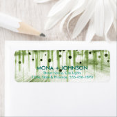 Glitter Sparkle Confetti Stippen Moderne Retourlab Etiket (Insitu)
