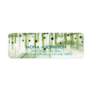 Glitter Sparkle Confetti Stippen Moderne Retourlab Etiket