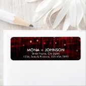Glitter Sparkle Confetti Stippen Moderne Retourlab Etiket (Insitu)