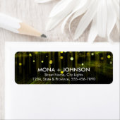 Glitter Sparkle Confetti Stippen Moderne Retourlab Etiket (Insitu)