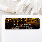Glitter Sparkle Confetti Stippen Moderne Retourlab Etiket (Insitu)
