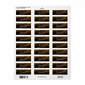 Glitter Sparkle Confetti Stippen Moderne Retourlab Etiket (Full Sheet)