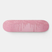 Glitter Sparkle Drives, een roze bruinkoolbrij Persoonlijk Skateboard (Horizontaal)