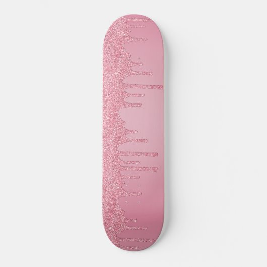Glitter Sparkle Drives, een roze bruinkoolbrij Persoonlijk Skateboard (Voorkant)