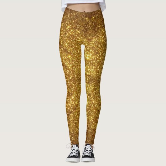 Glitter Sparkle Effect Leggings - Pants (Voorkant)