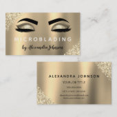 Glitter Sparkle Eyelashes Microblading Visitekaartje (Voorkant / Achterkant)
