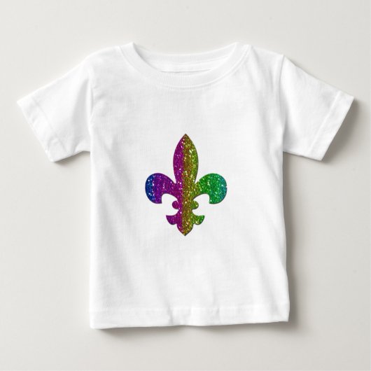 Glitter Sparkle Fleur De Lis Multi Color voegt naa (Voorkant)